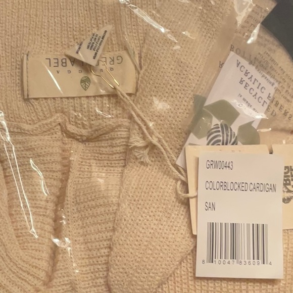 NEW QUAGGA GREEN LABEL COLORBLOCK CARDIGAN - Picture 9 of 9